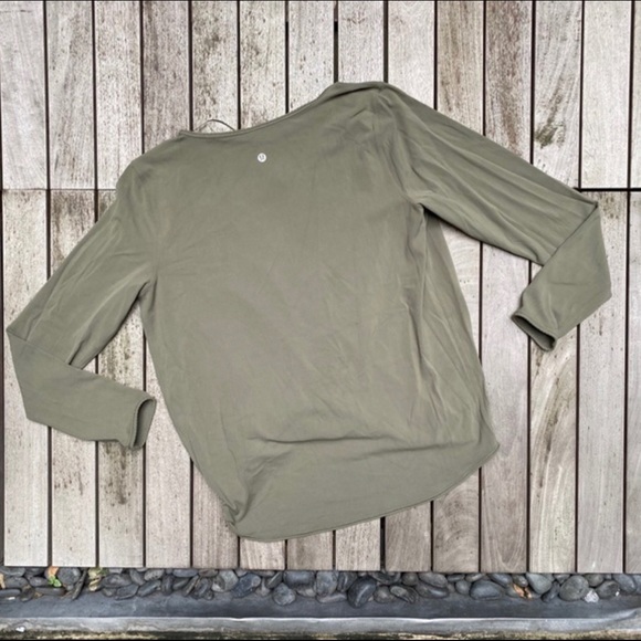 LULULEMON Green Full Freedom Top Long Sleeve - Picture 4 of 6